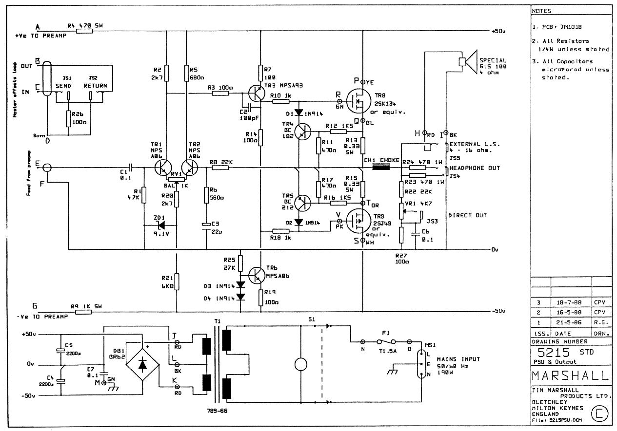 Marshall Schematics